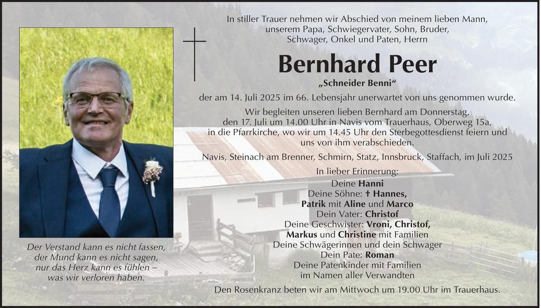 Bernhard  Peer