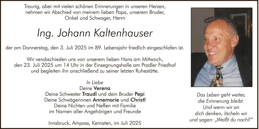 Johann Kaltenhauser Bild