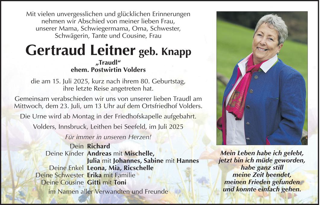 Gertraud Leitner Bild