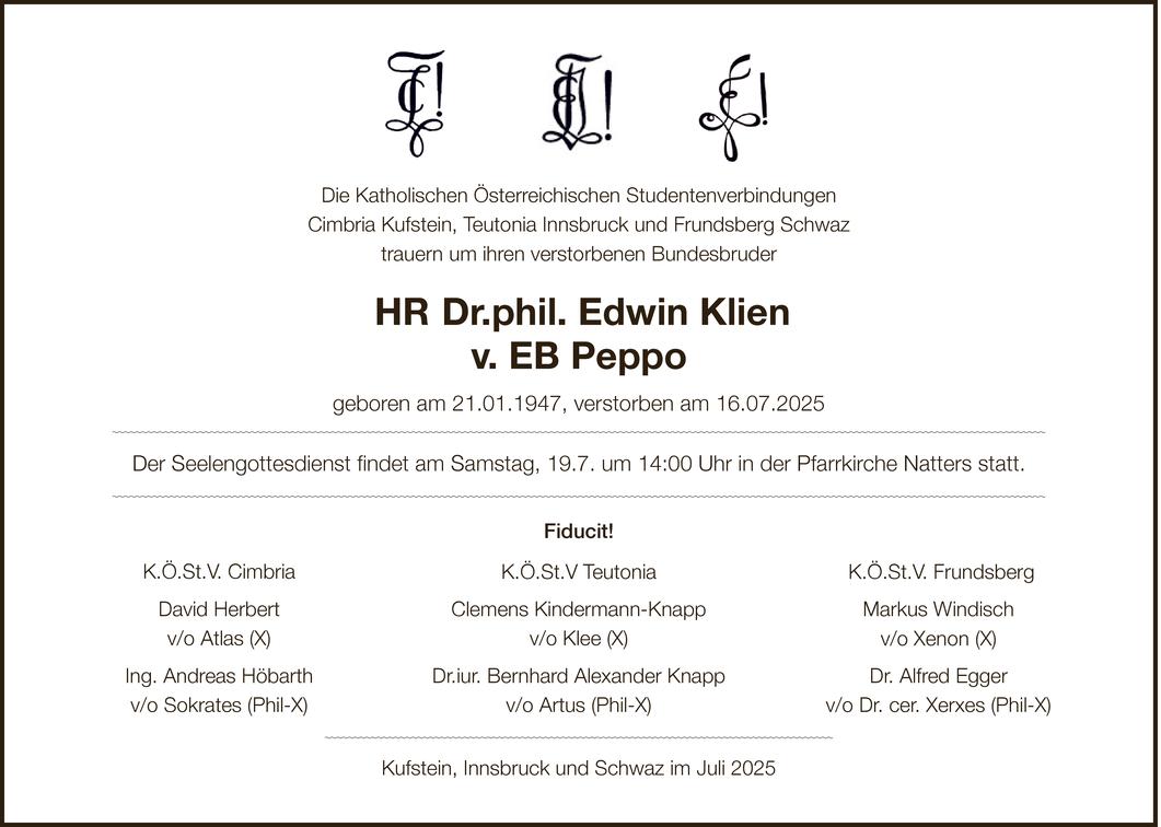 Edwin Klien, EB Peppo Bild