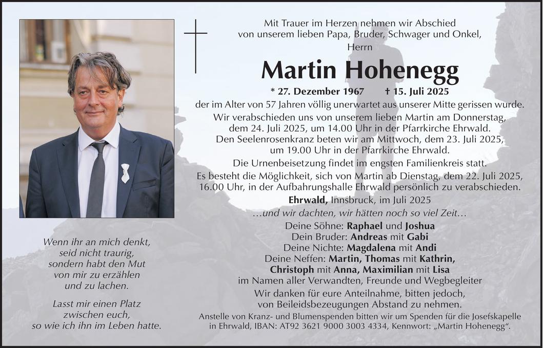 Martin Hohenegg Bild