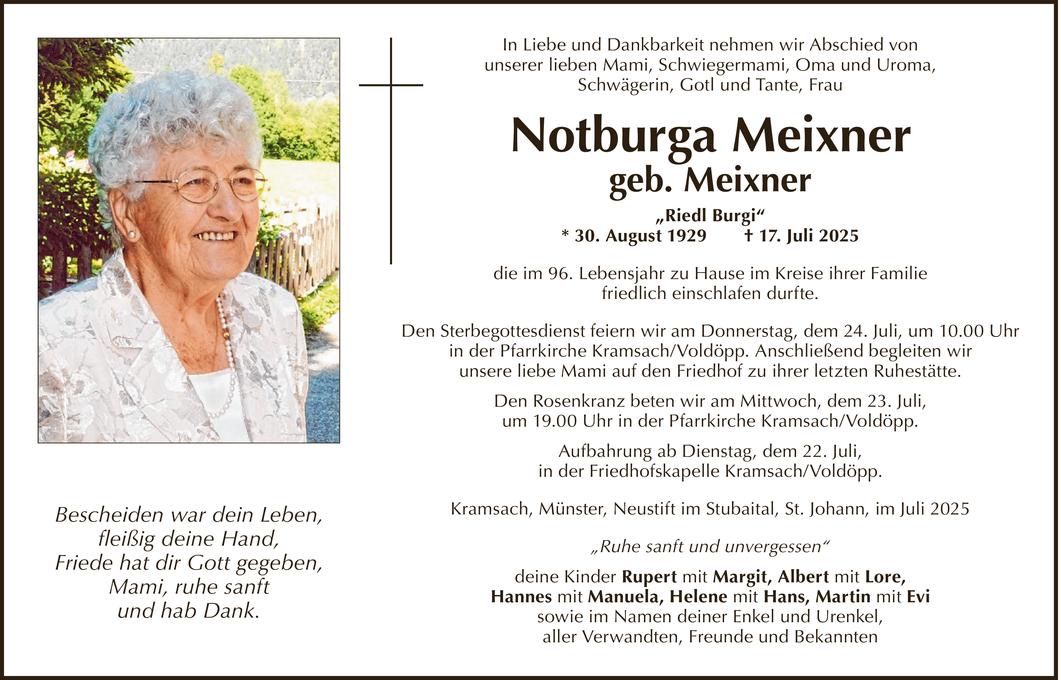 Notburga Meixner Bild