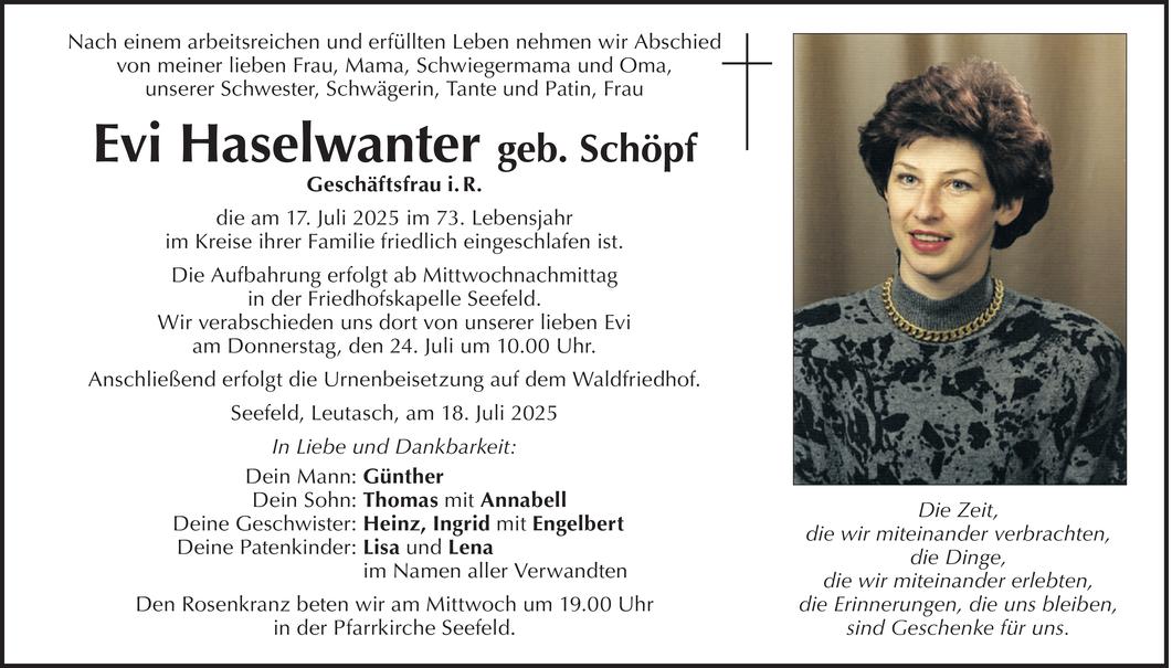Evi  Haselwanter Bild
