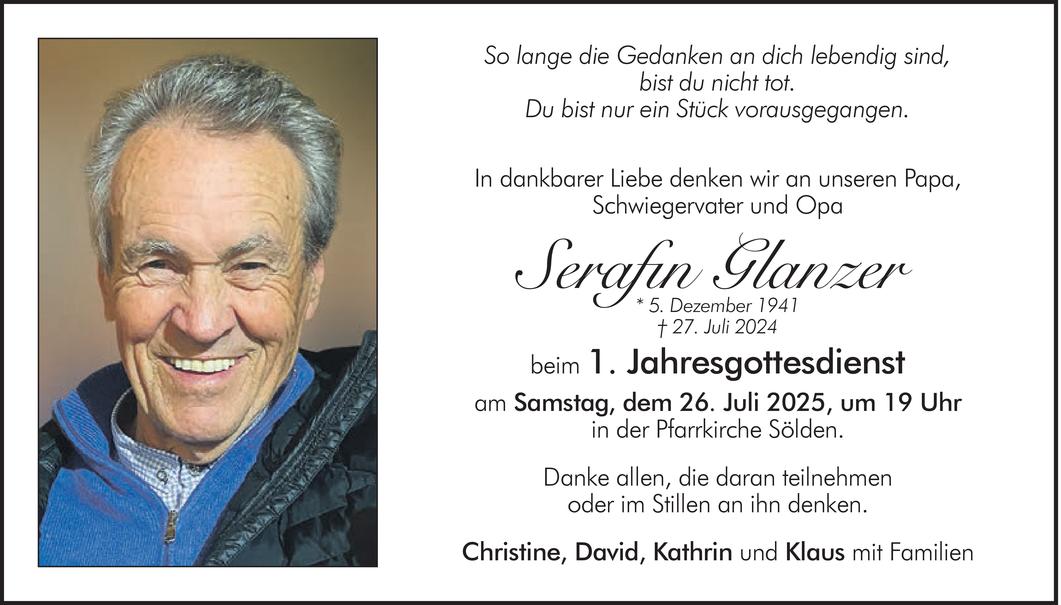 Serafin Glanzer Bild