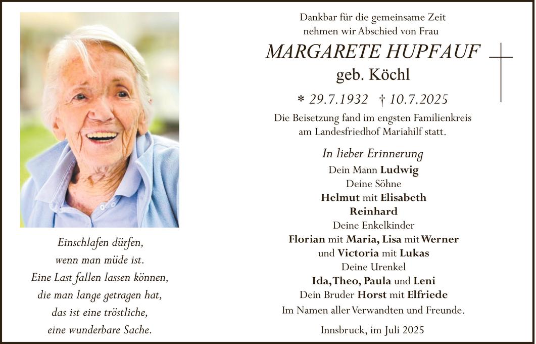 Margarete Hupfauf  Bild