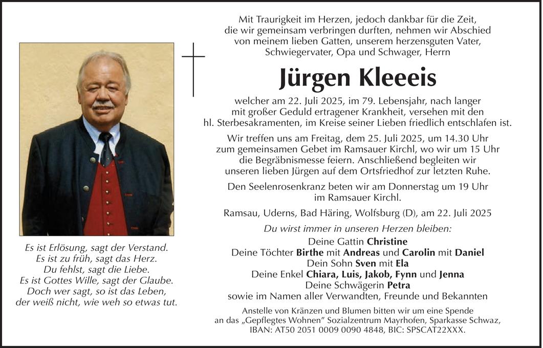 Jürgen Kleeeis Bild