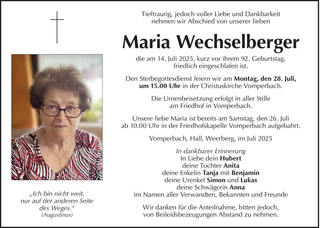 Maria Wechselberger Bild
