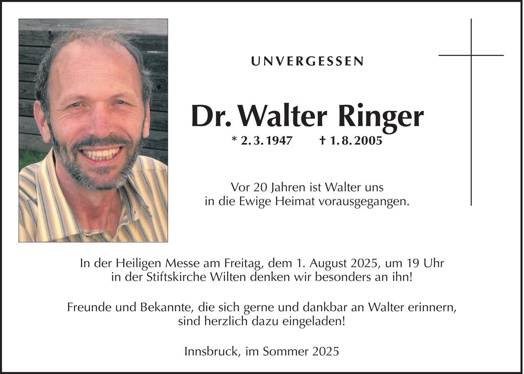 Walter Ringer Bild