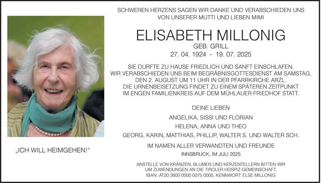 Elisabeth Millonig Bild