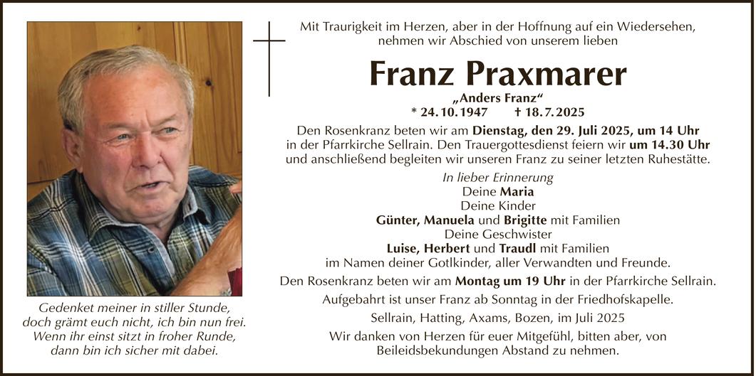 Franz Praxmarer Bild