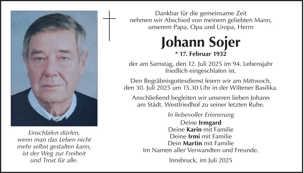 Johann Sojer Bild