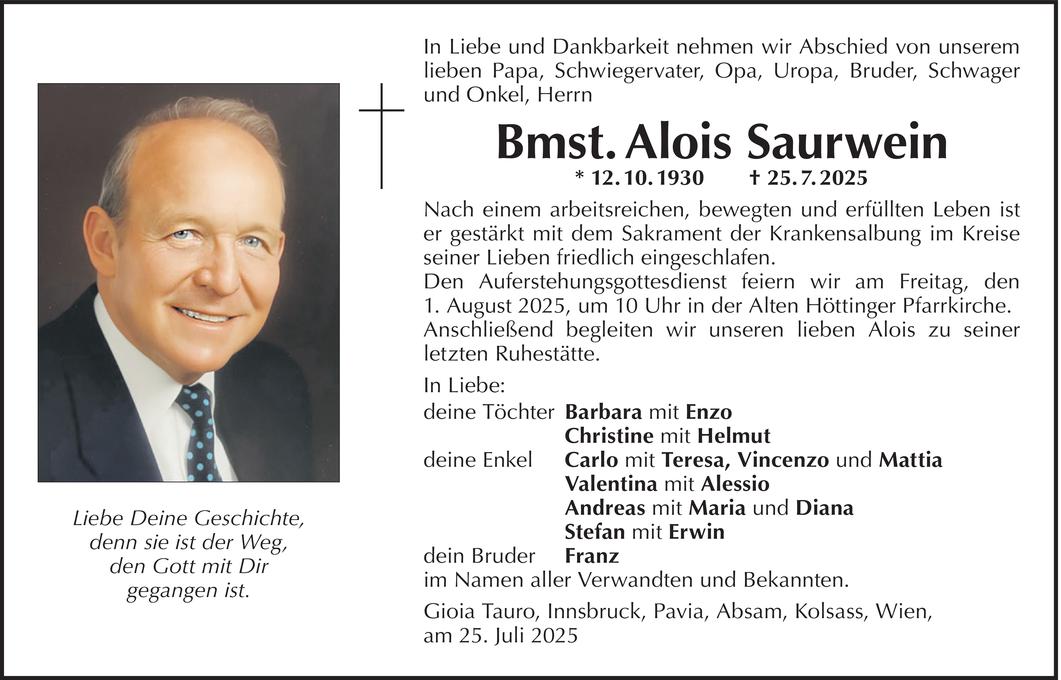 Alois Saurwein Bild