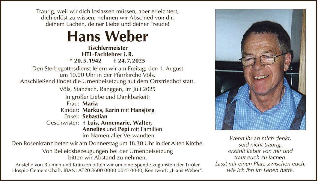 Hans Weber Bild
