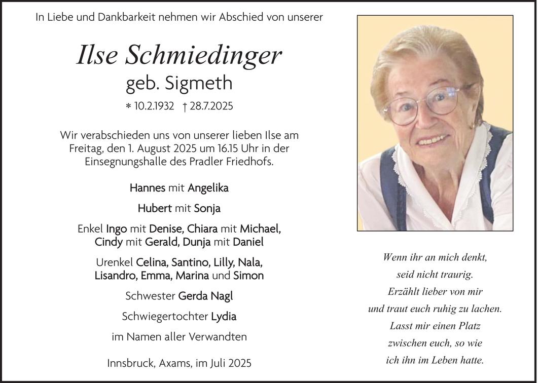 Ilse Schmiedinger Bild