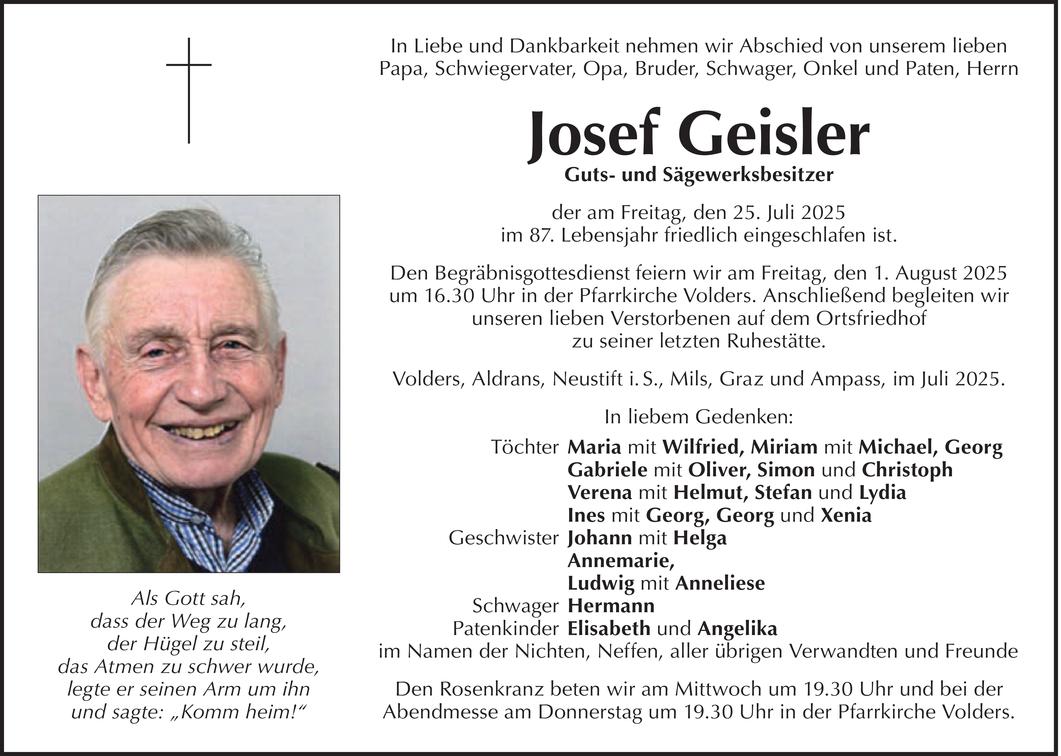 Josef Geisler Bild