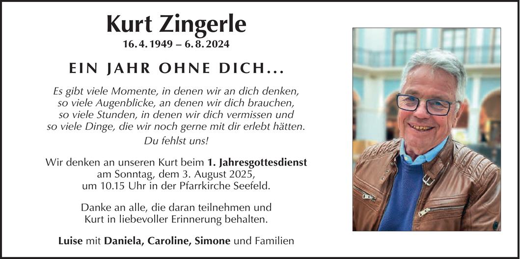 Kurt Zingerle Bild