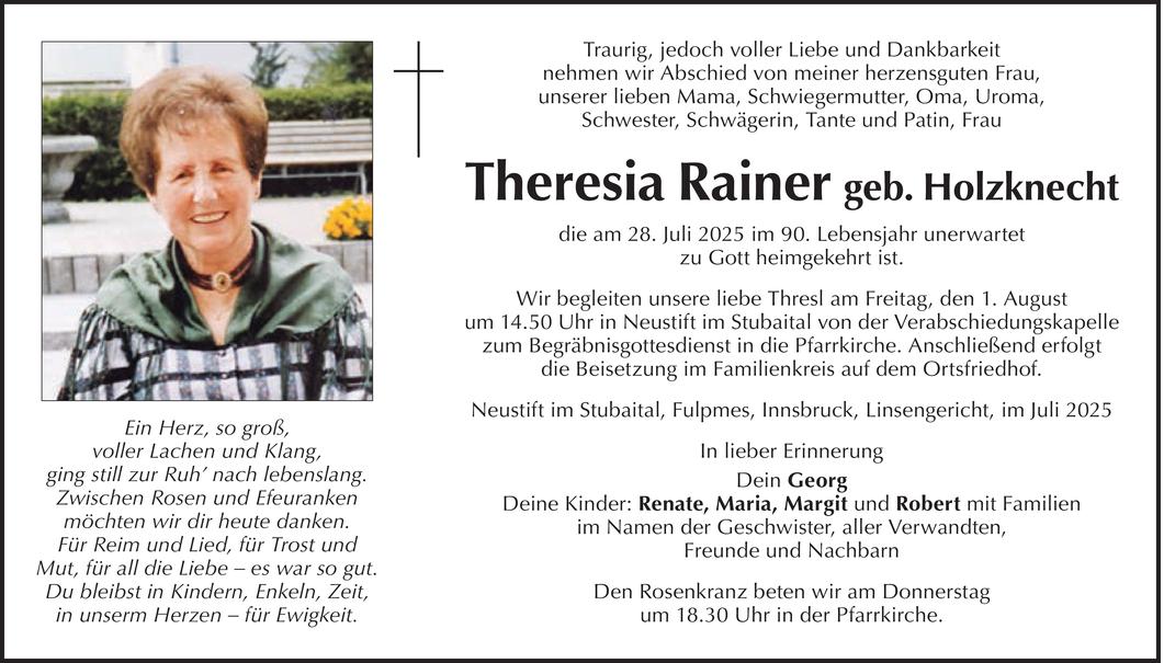Theresia Rainer Bild
