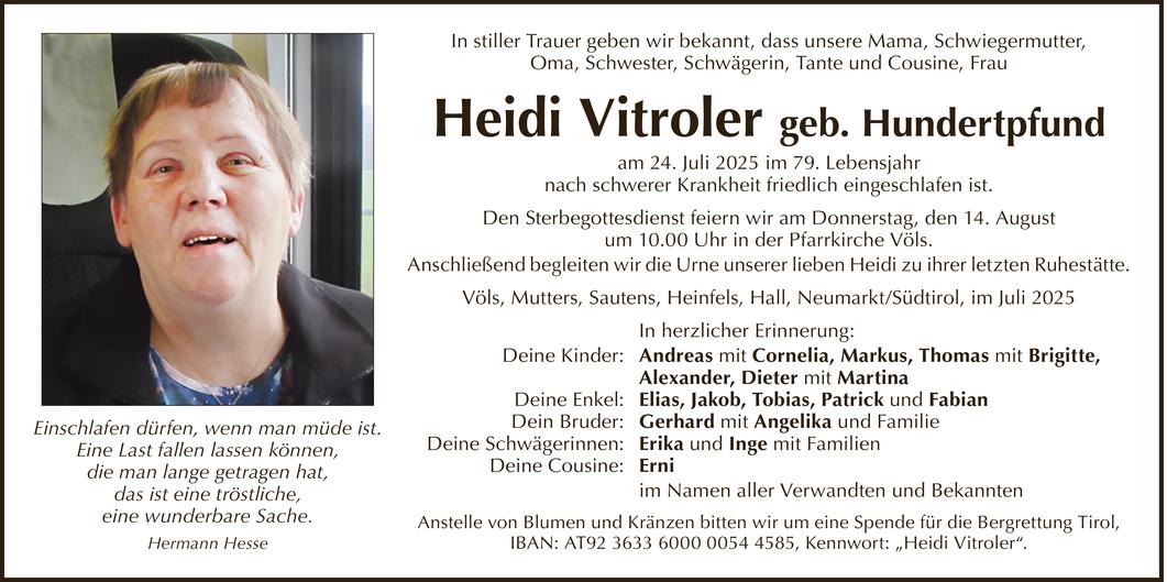 Heidi Vitroler Bild