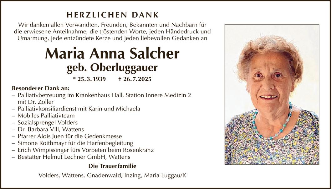 Maria Anna Salcher Bild