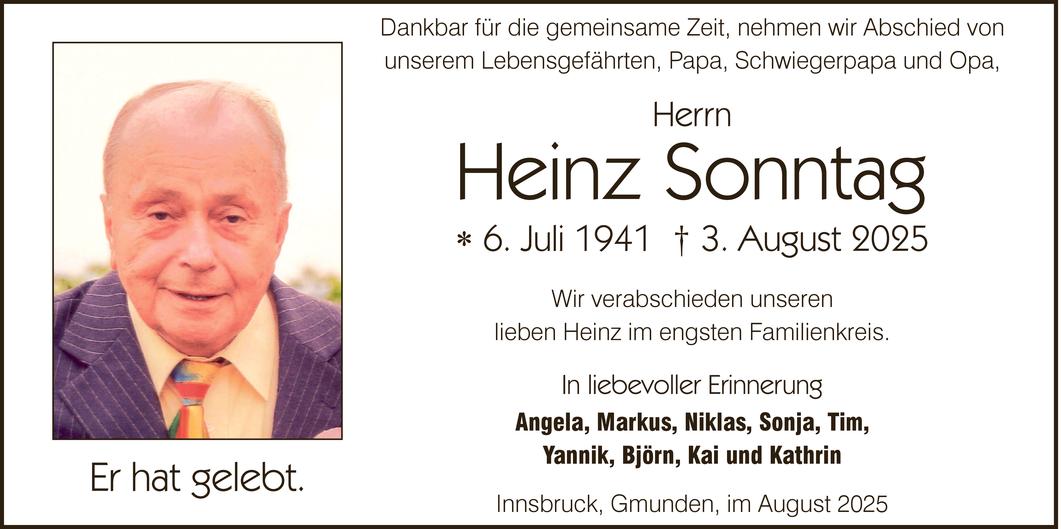 Heinz Sonntag Bild