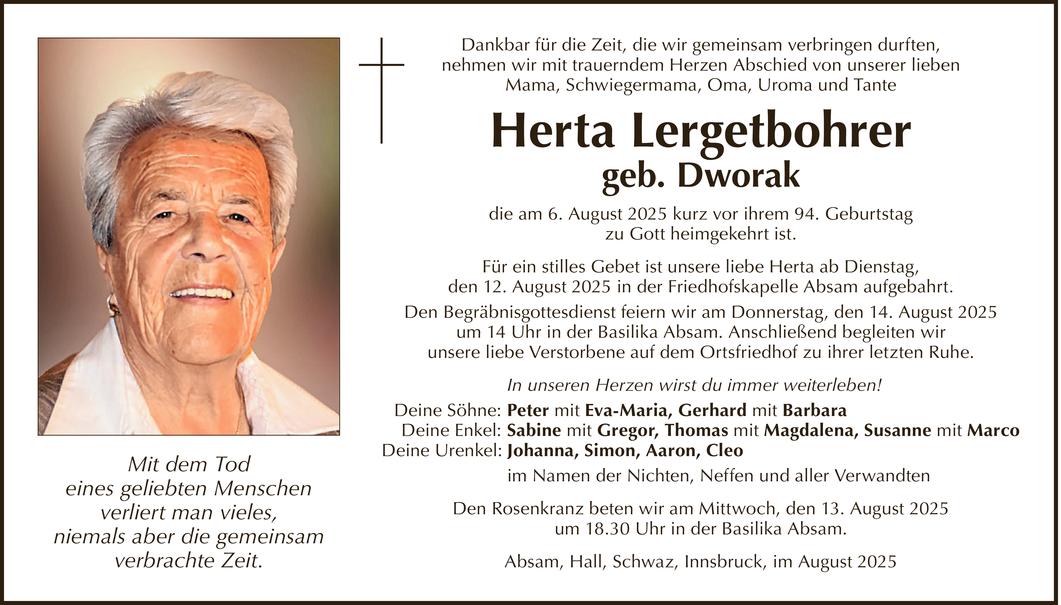 Herta Lergetbohrer Bild