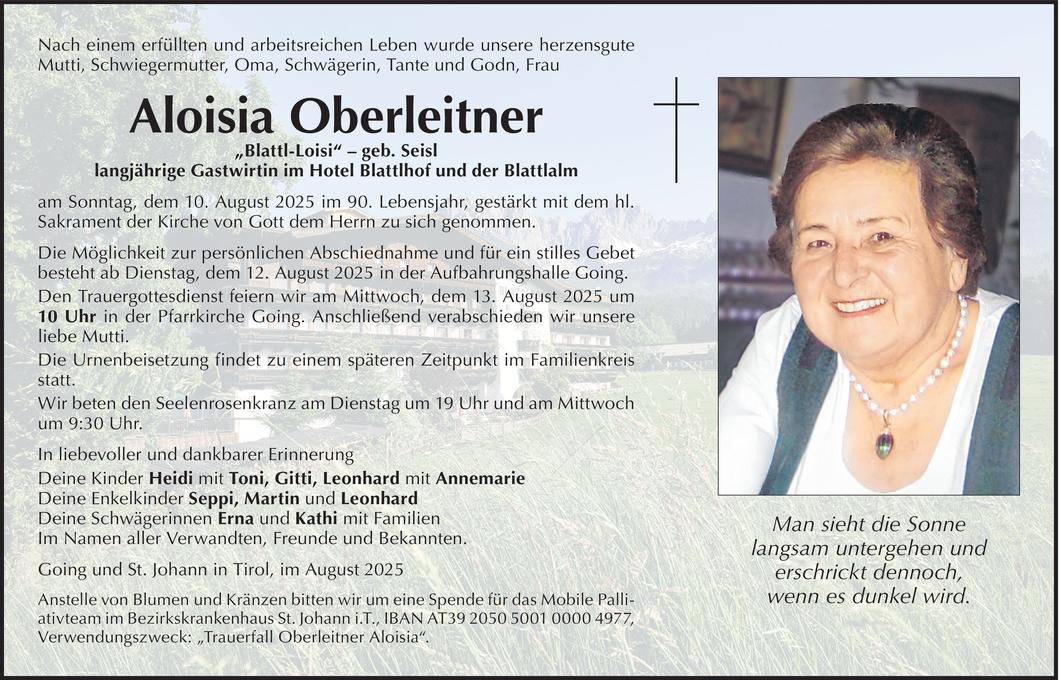 Aloisia Oberleitner Bild