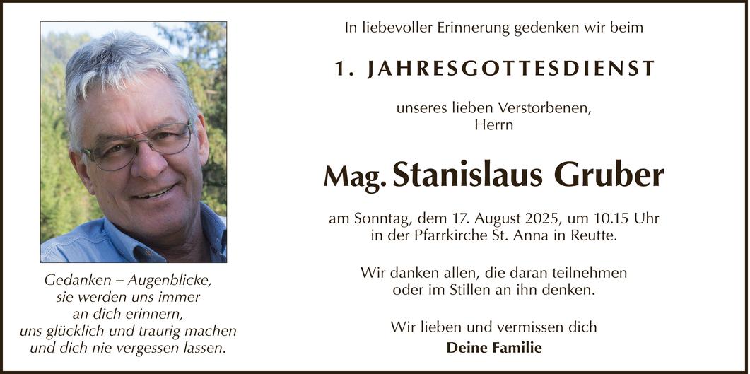 Stanislaus Gruber Bild