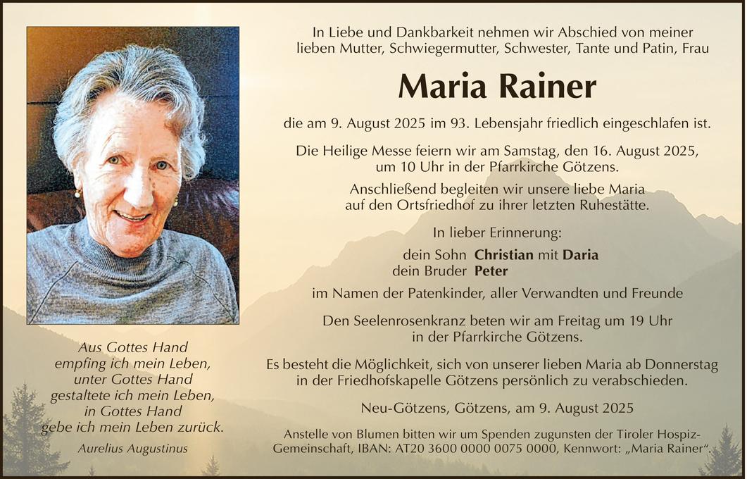 Maria Rainer Bild