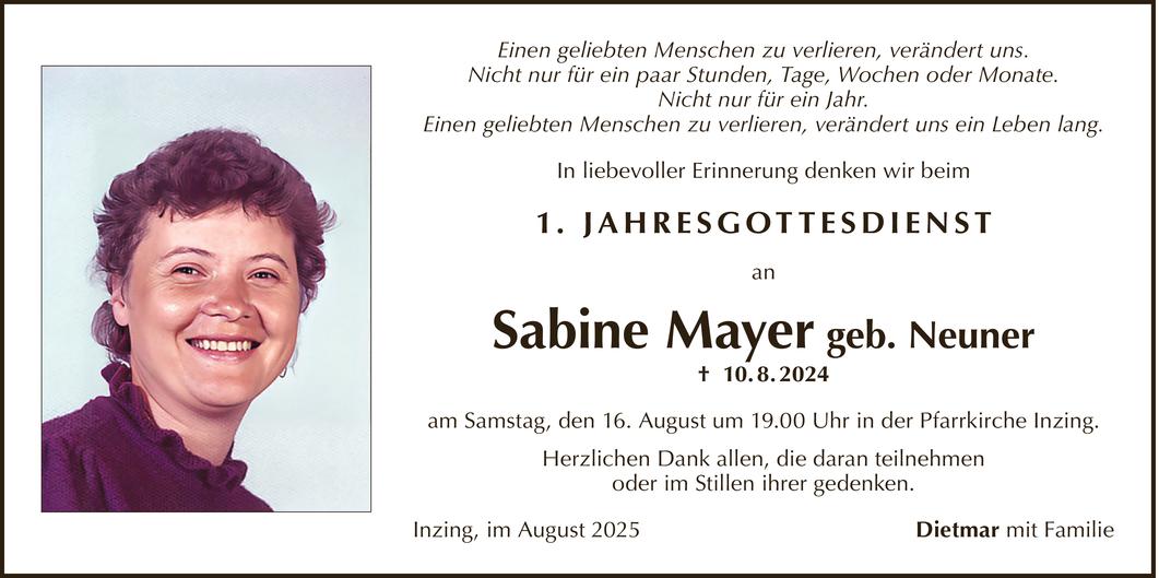 Sabine Mayer Bild