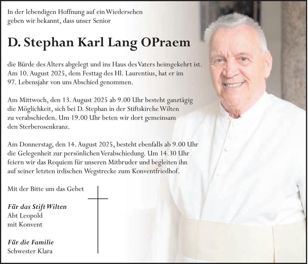 D. Stephan Karl Lang Bild