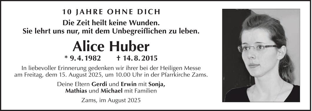 Alice Huber Bild