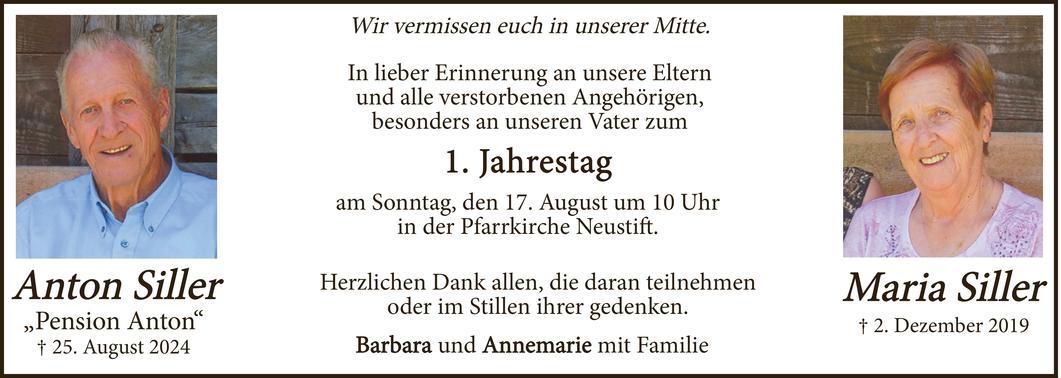 Maria und Anton Siller Bild