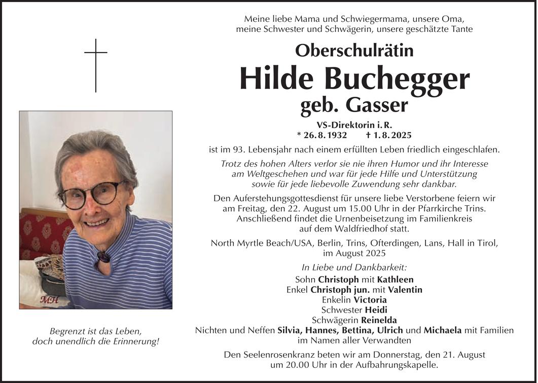 Hilde Buchegger Bild