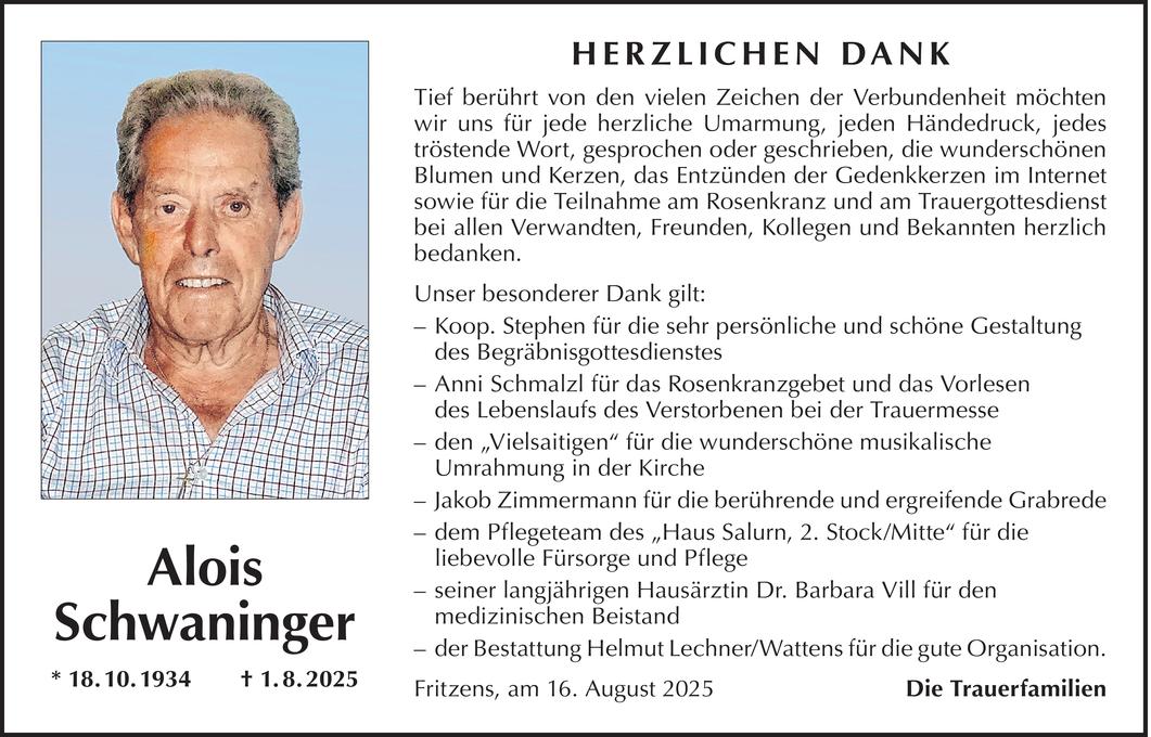 Alois Schwaninger Bild