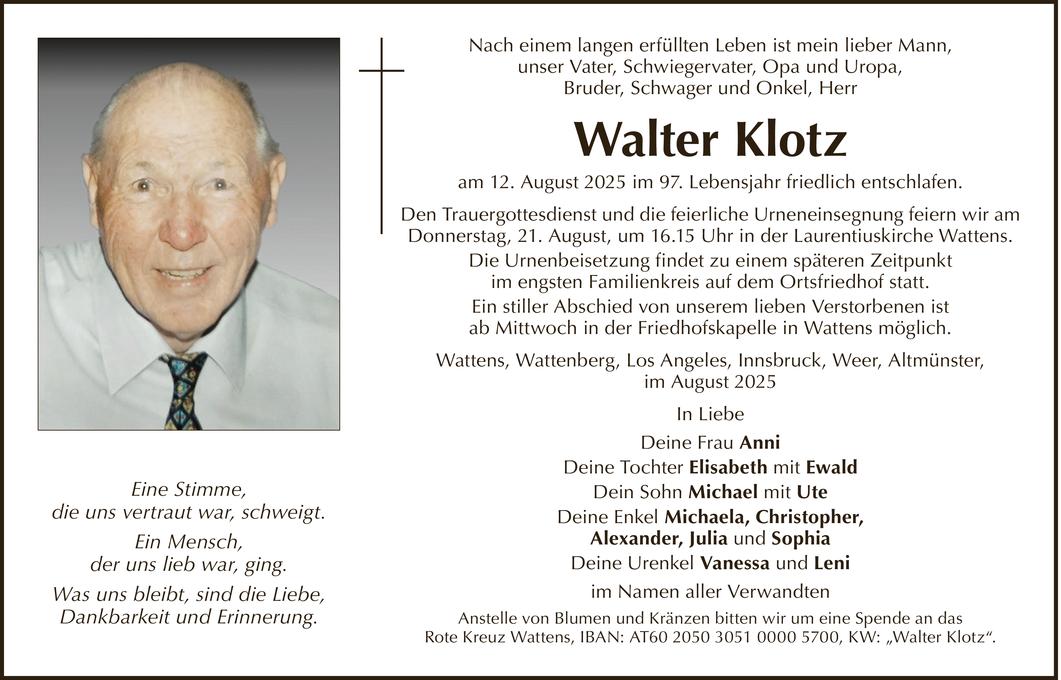 Walter Klotz Bild