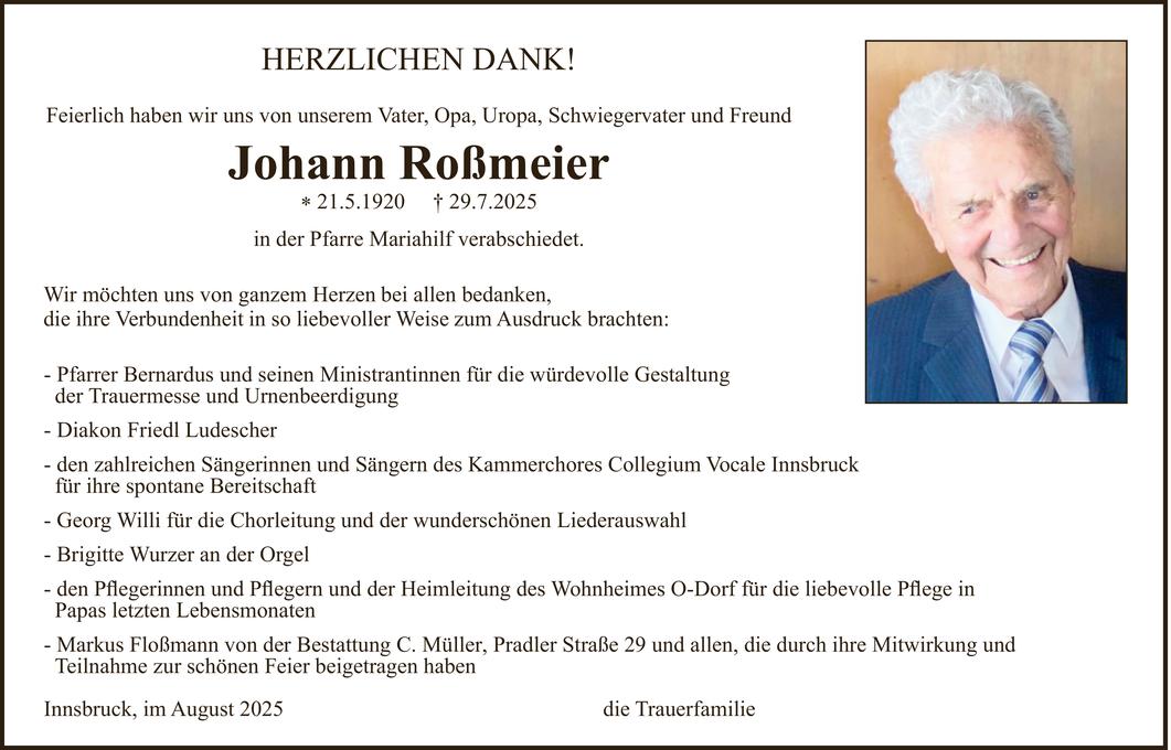 Johann Roßmeier Bild