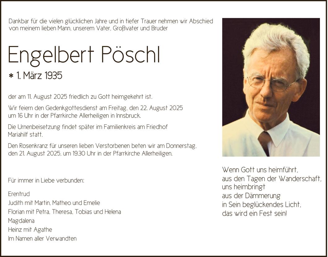 Engelbert Pöschl Bild
