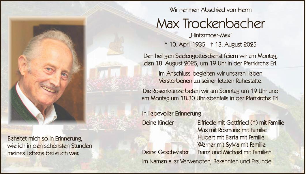 Max Trockenbacher Bild