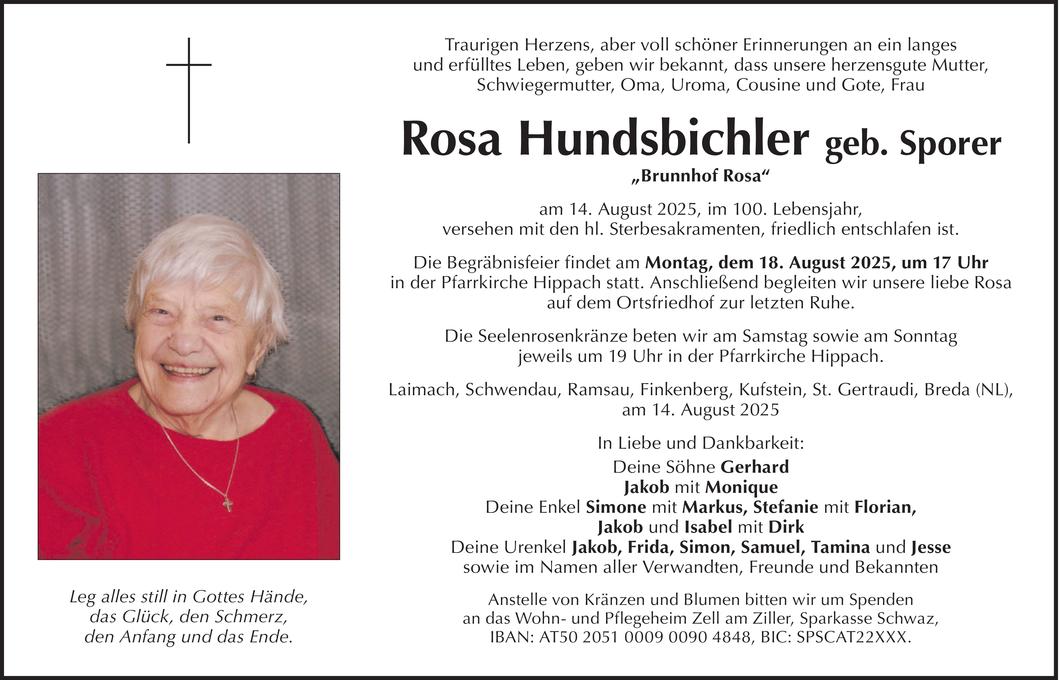 Rosa  Hundsbichler Bild