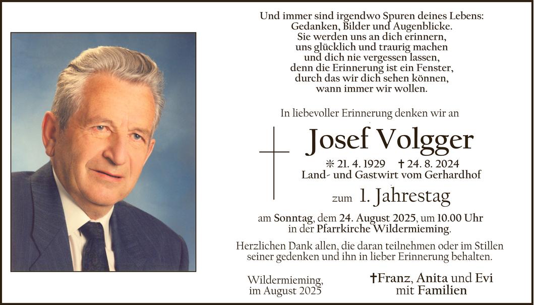 Josef Volgger Bild