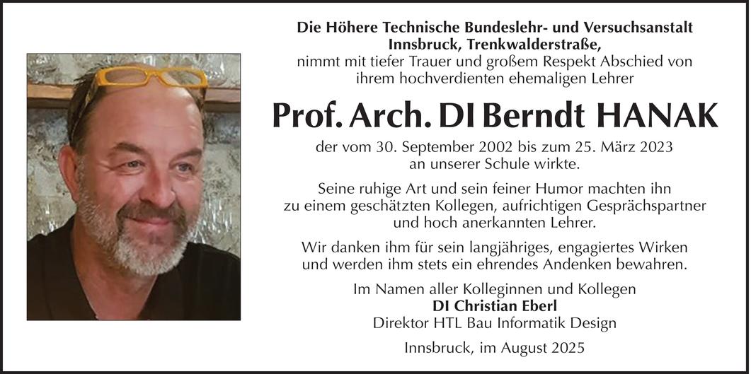 Berndt Hanak Bild