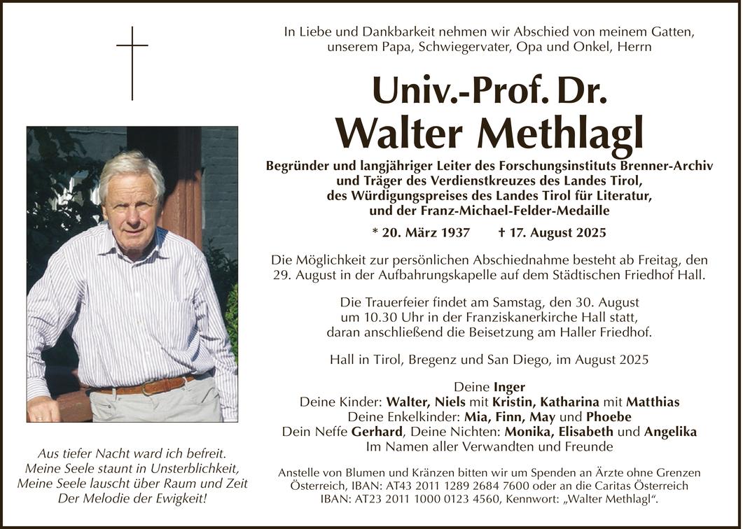 Walter Methlagl Bild