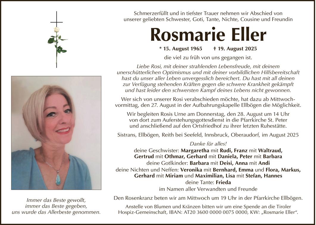 Rosmarie Eller Bild