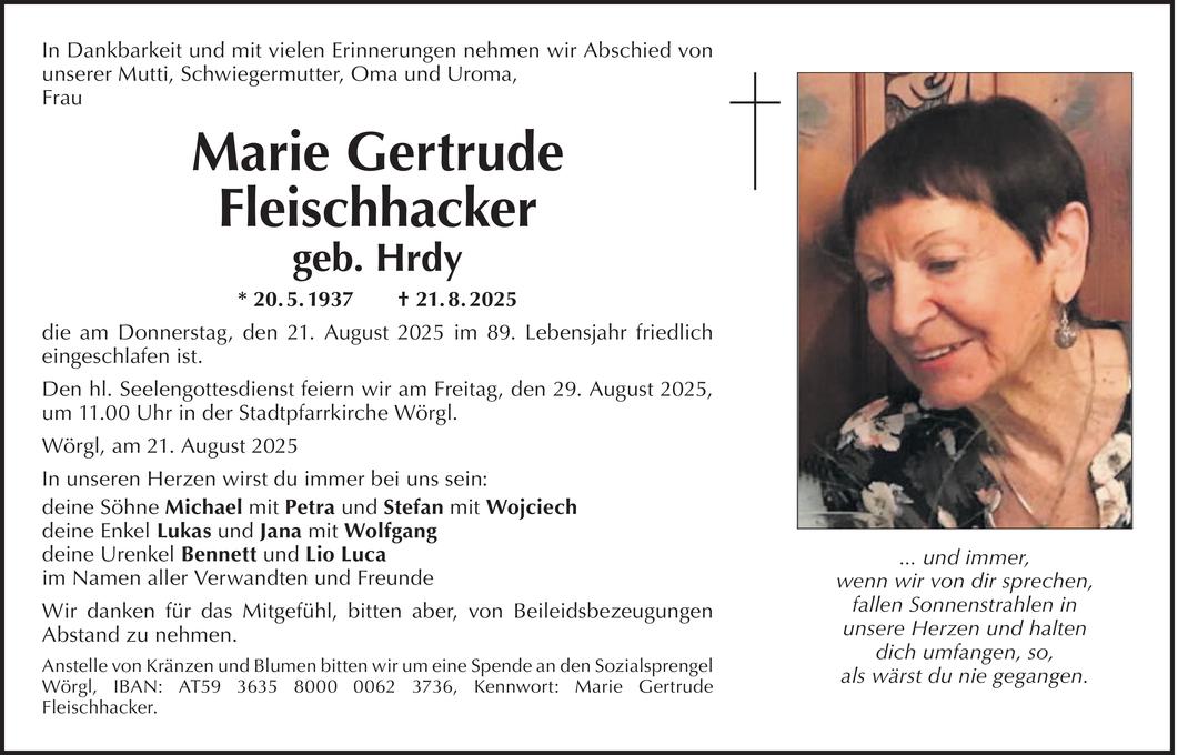 Marie Gertrude Fleischhacker Bild