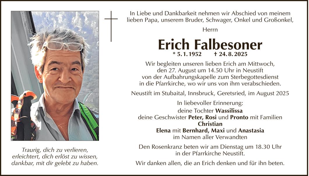 Erich Falbesoner Bild
