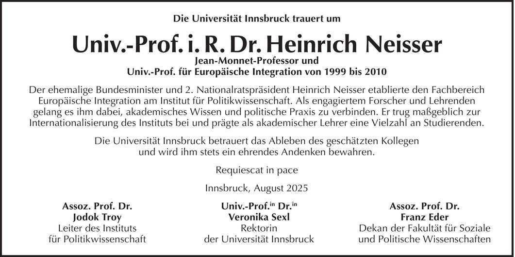 Heinrich Neisser  Bild