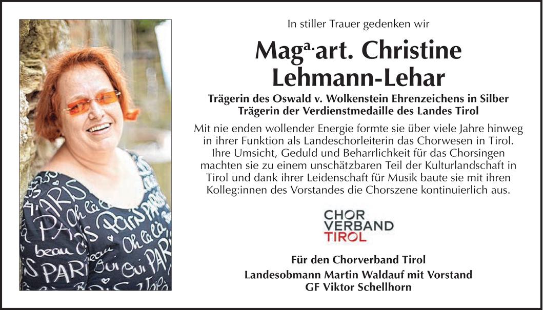 Christine Lehmann-Lehar Bild