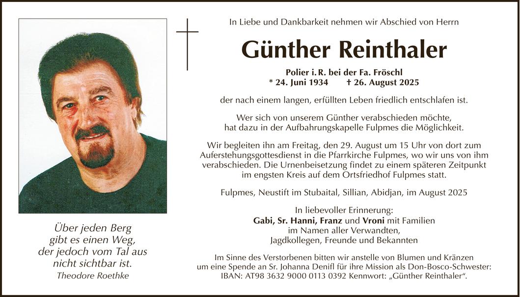 Günther Reinthaler Bild