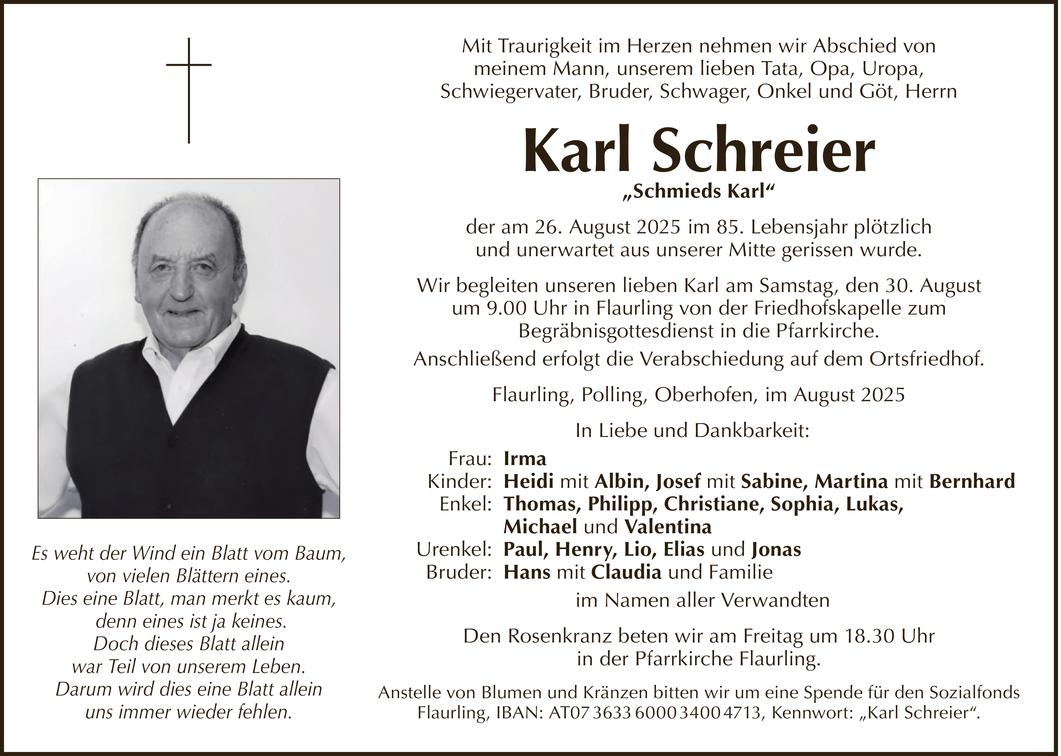 Karl Schreier Bild