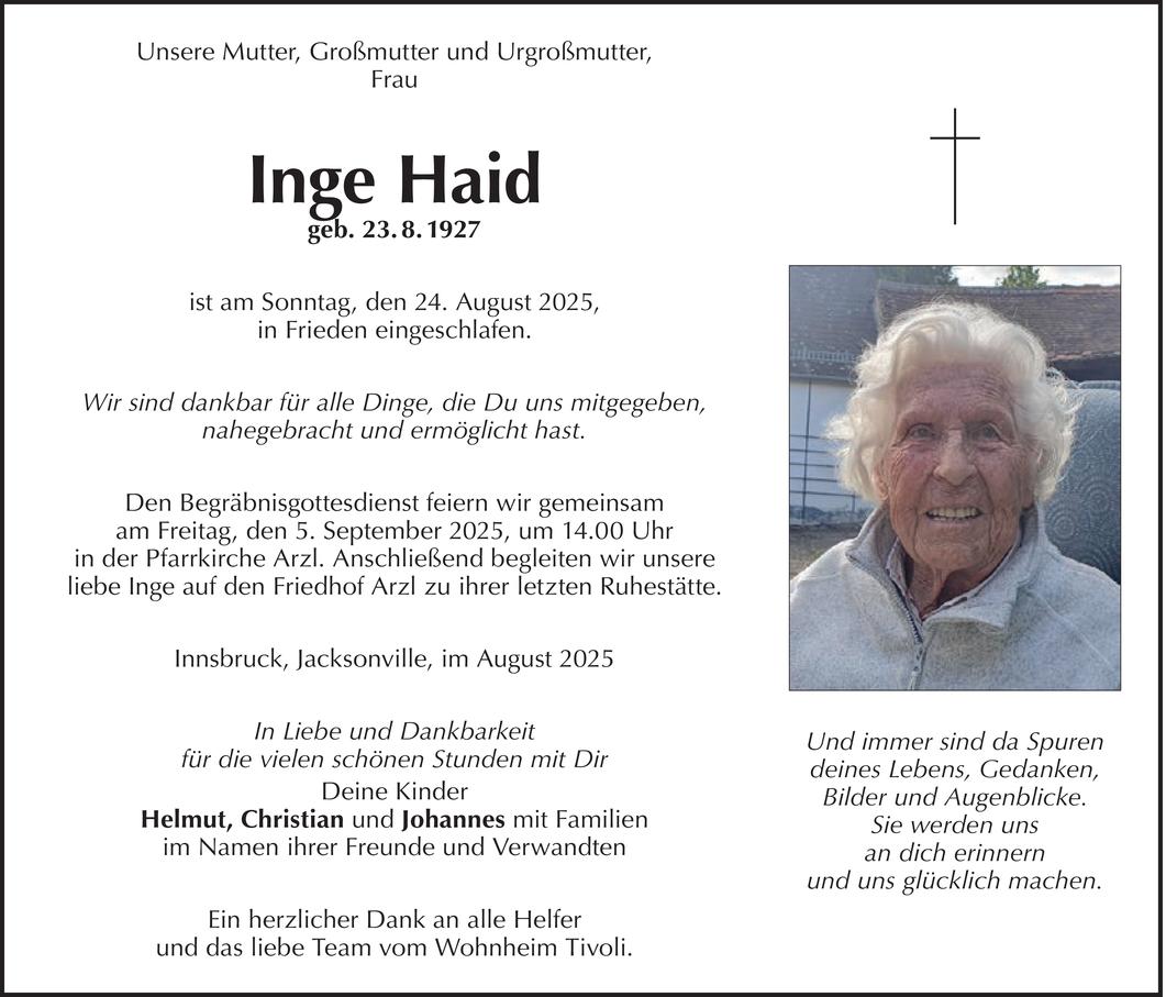 Inge  Haid Bild